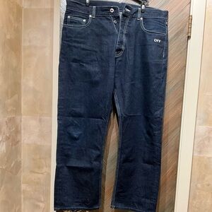 Off-White Men's Dark Blue Jeans Skate Jeans 34x26